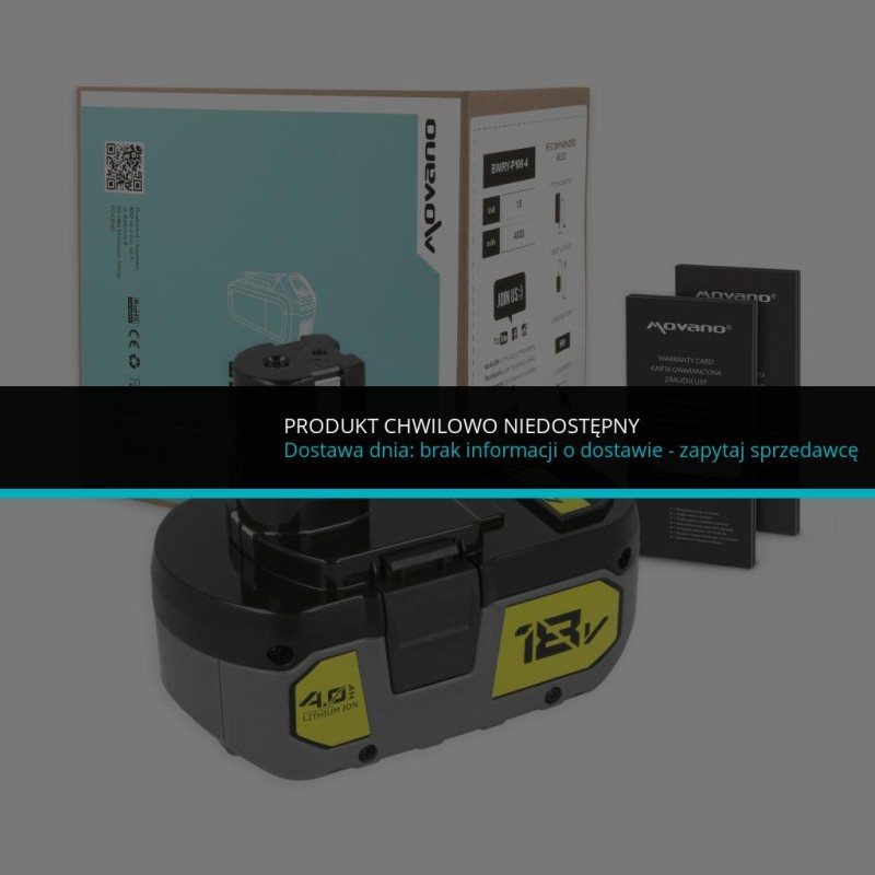 Bateria Movano do Ryobi P102, P104, P108 (4000 mAh) | PartsPC.pl