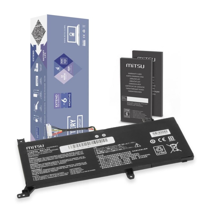 Bateria Mitsu do Asus Vivobook 14 A416J, 15 D515D | PartsPC.pl