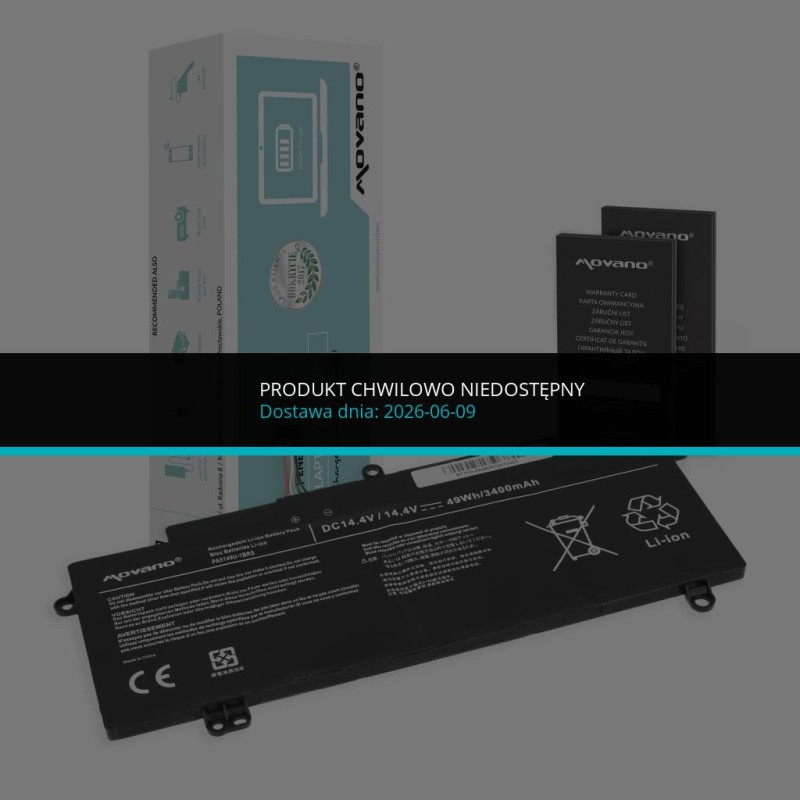 Bateria Movano do Toshiba Tecra Z40, Z50 | PartsPC.pl