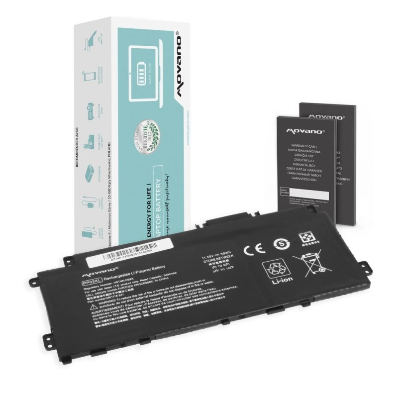 Bateria Movano do HP Pavilion 13-bb, 14-dv, 14-ec, x360 14-d… | PartsPC.pl