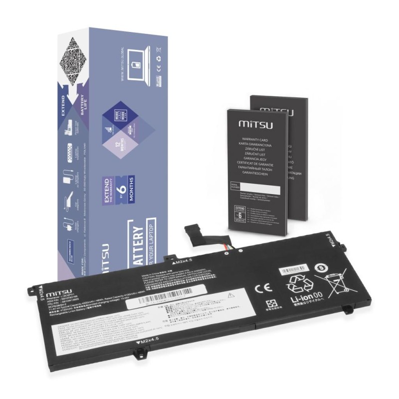 Bateria Mitsu do Lenovo Thinkpad X13 Gen 1, X390, X395 | PartsPC.pl