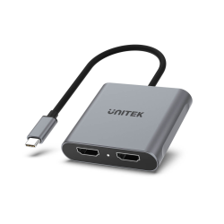 Unitek Adapter USB-C do 2x HDMI | 4K@60Hz | MST | HDCP 2.2 | PartsPC.pl