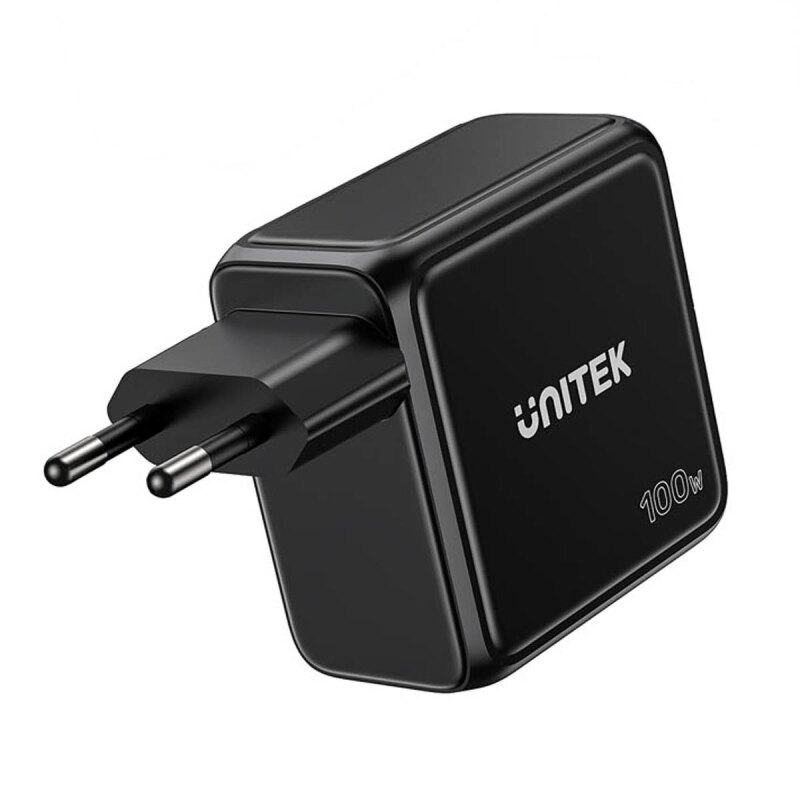 Unitek Ładowarka GaN z wyświetlaczem | 100W | 3xUSB-C | 1xUS… | PartsPC.pl