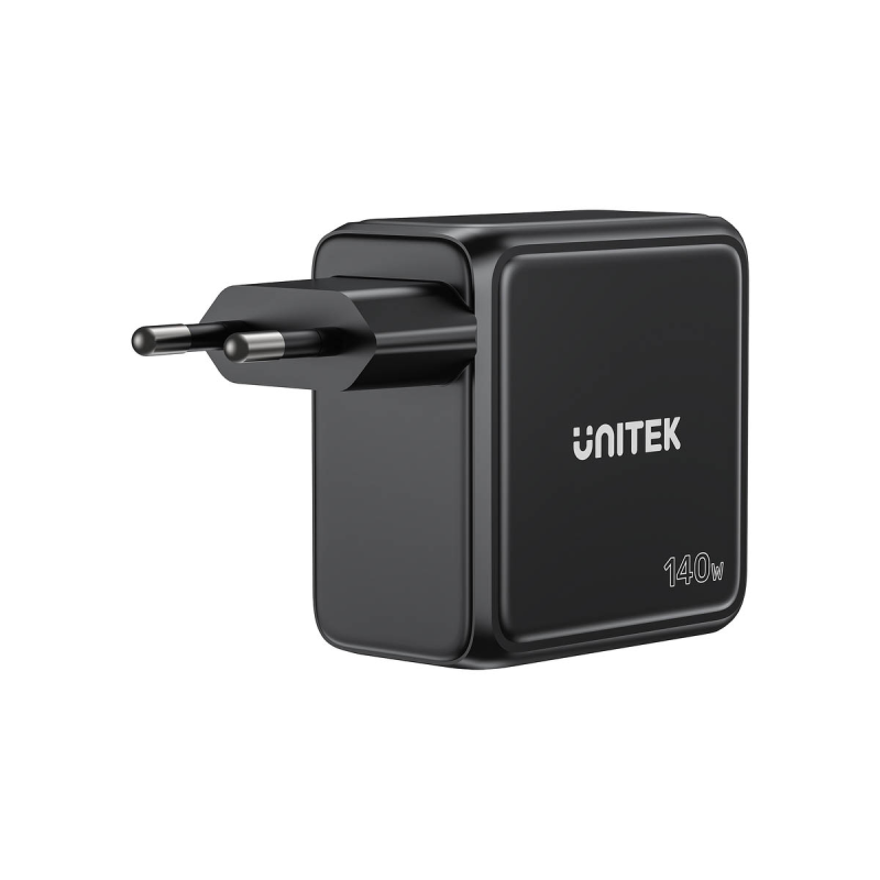 Unitek Ładowarka GaN z wyświetlaczem | 140W | 3xUSB-C | 1xUS… | PartsPC.pl