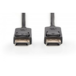 Kabel DisplayPort DIGITUS z zatrzaskami 1080p 60Hz FHD Typ DP/DP M/M czarny