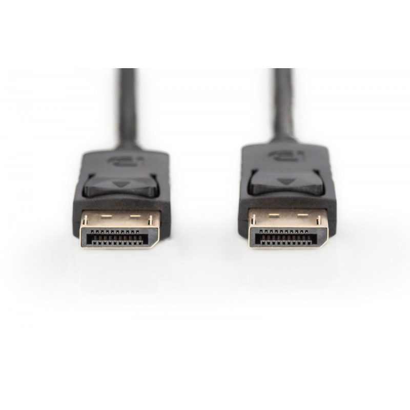 Kabel DisplayPort DIGITUS z zatrzaskami 1080p 60Hz FHD Typ DP/DP M/M czarny
