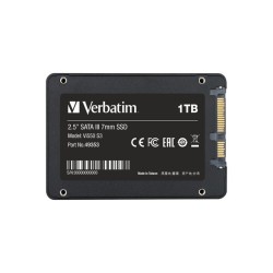 Dysk SSD wewnętrzny Verbatim Vi550 S3 1TB 2.5" SATA III czarny