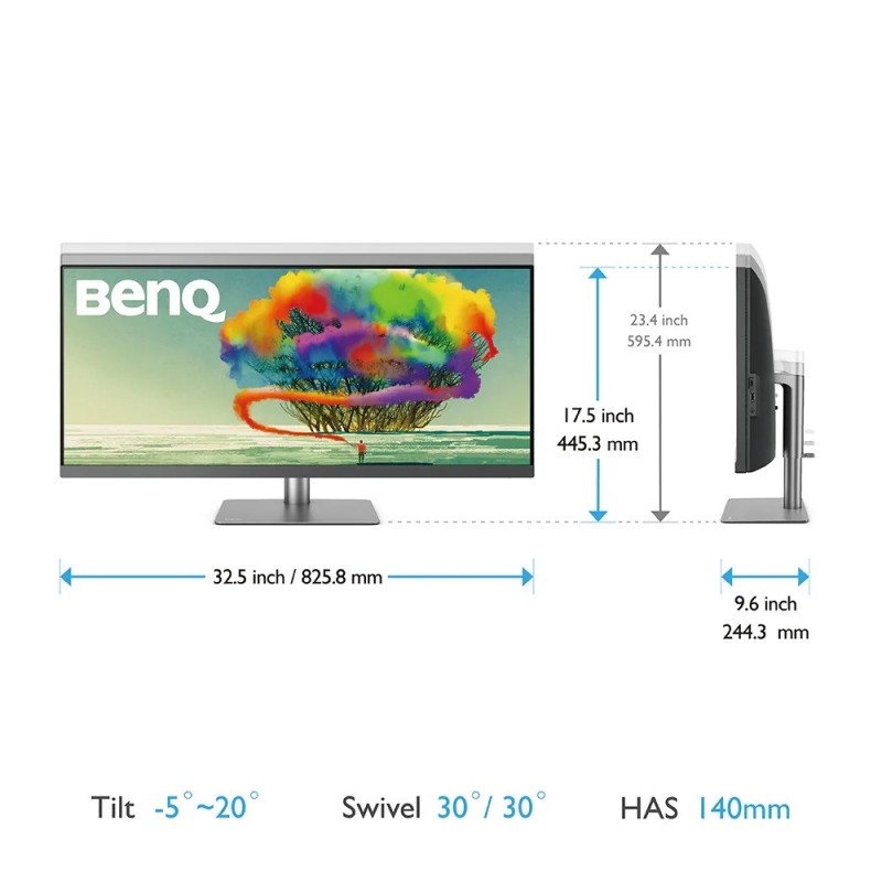 Benq Monitor 34 cali PD3420Q LED QHD/IPS/5ms/GL/HDMI/DP | PartsPC.pl