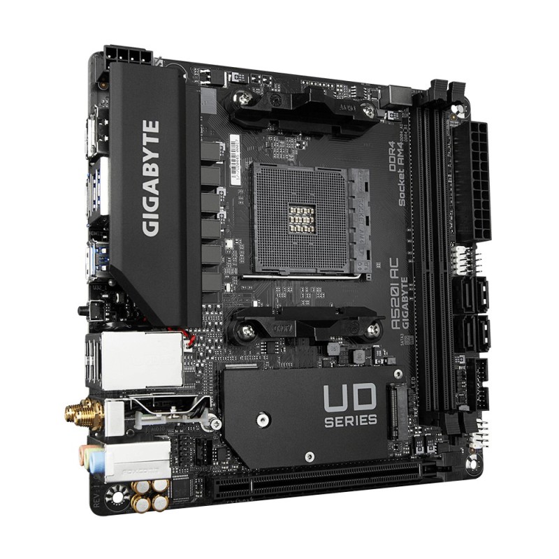 Gigabyte Płyta główna A520I AC AM4 2DDR4 DP/2HDMI mITX | PartsPC.pl