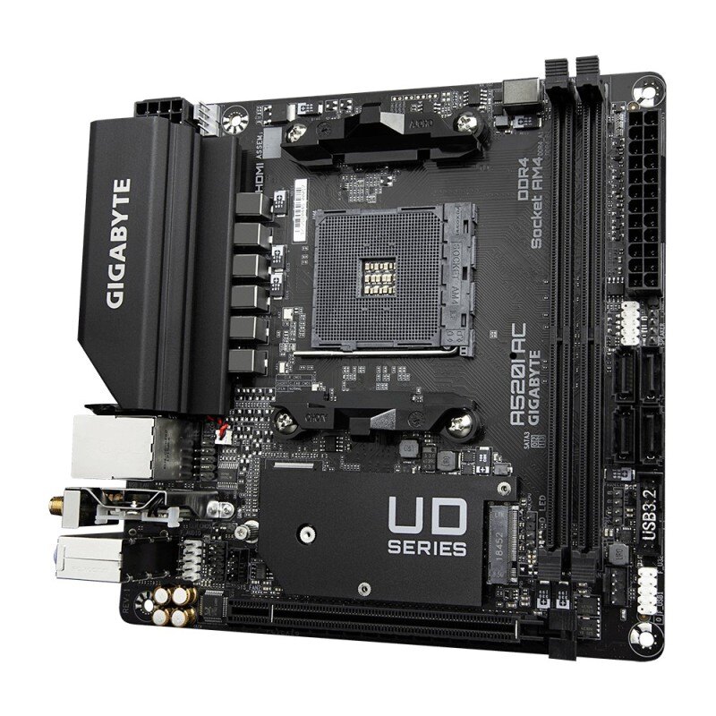 Gigabyte Płyta główna A520I AC AM4 2DDR4 DP/2HDMI mITX | PartsPC.pl