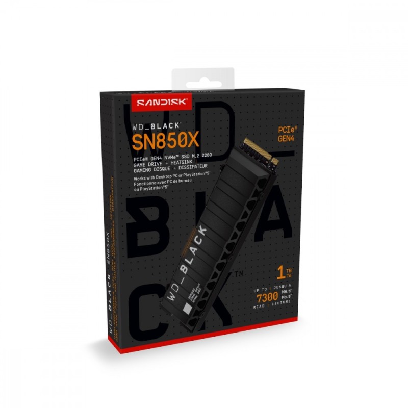 WD_BLACK™ SN850X NVMe™ SSD POWERED BY SANDISK 1 TB, [With He… | PartsPC.pl