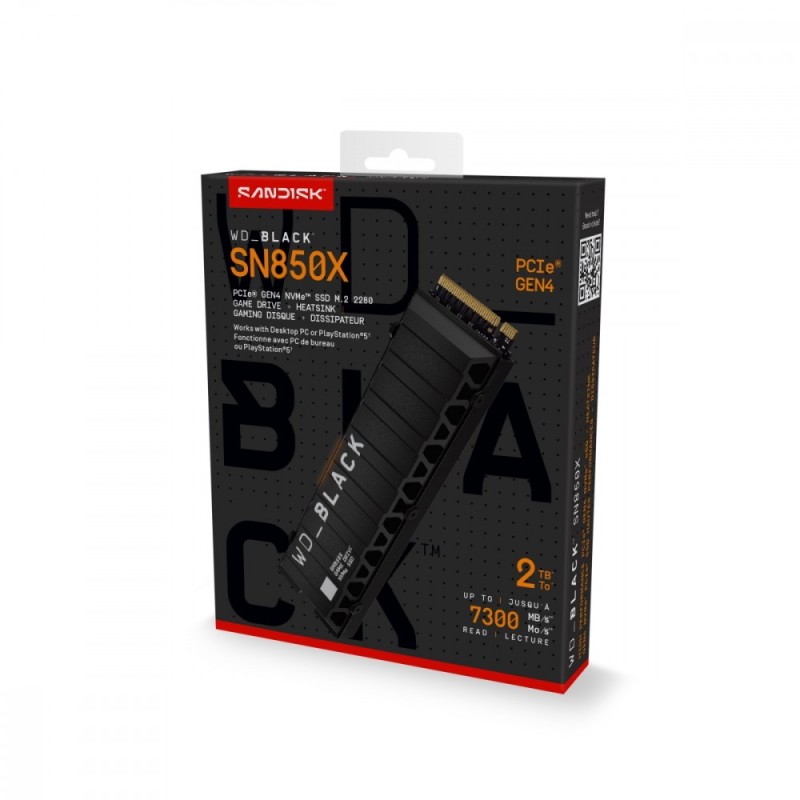 WD_BLACK™ SN850X NVMe™ SSD POWERED BY SANDISK 2 TB, [With He… | PartsPC.pl
