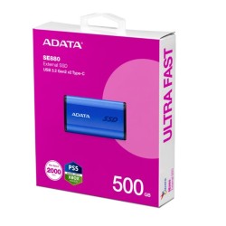 Adata Dysk zewnętrzny SSD SE880 500 GB USB3.2A/C Gen2x2 Nieb… | PartsPC.pl