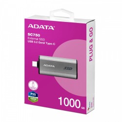 Adata Dysk zewnętrzny SSD SC750 1000G USB3.2C 1050/1000 MB/s… | PartsPC.pl