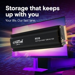 Crucial Dysk SSD P310 2TB M.2 NVMe PCIe 4.0 2280 radiator | PartsPC.pl