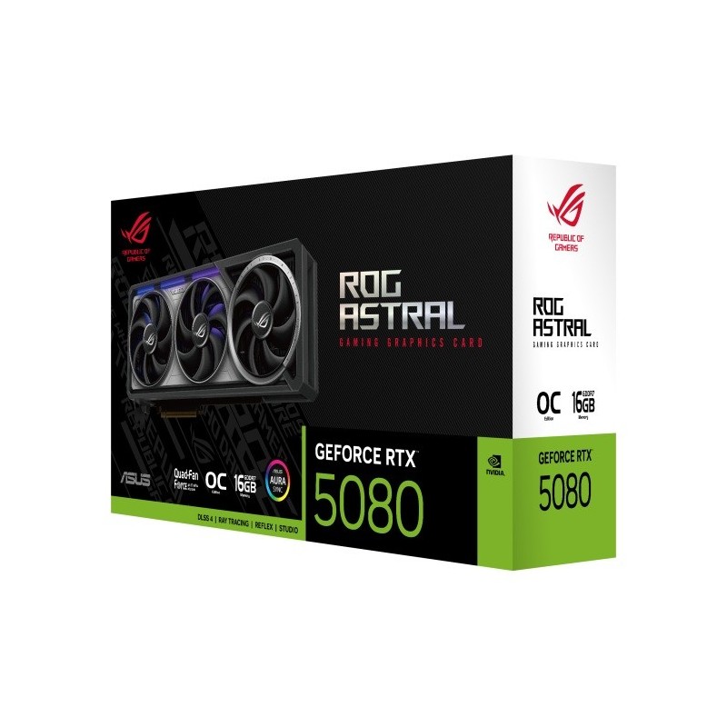 Asus Karta graficzna GeForce RTX 5080 ROG ASTRAL OC GDDR7 256bit 3DP/2HDMI
