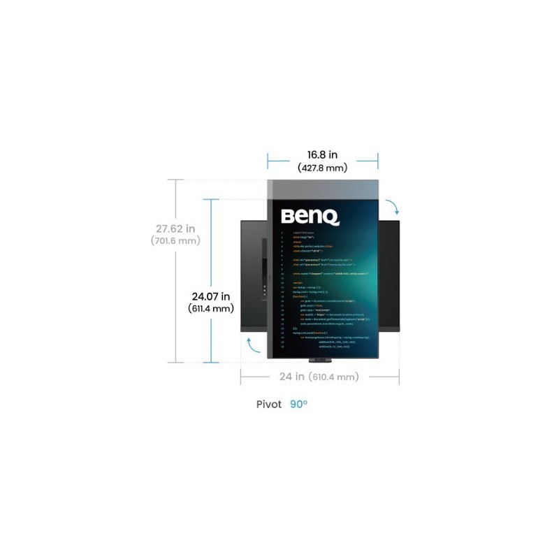 Benq Monitor 28 cali RD280UA 4K IPS 5ms/IPS/1200:1/HDMI/DP… | PartsPC.pl