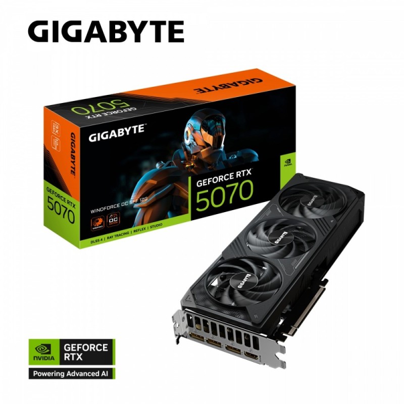 Karta VGA Gigabyte GeForce RTX 5070 WINDFORCE OC SFF 12G 12G… | PartsPC.pl