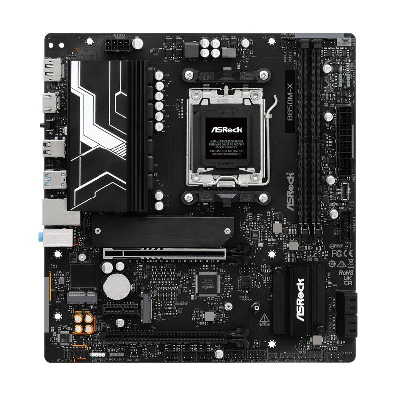 Płyta ASRock B850M-X R2.0 /AMD B850/DDR5/SATA3/M.2/USB3.0/PC… | PartsPC.pl
