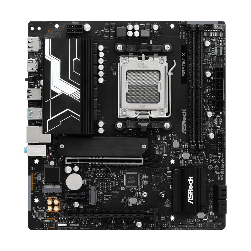 Płyta ASRock B850M-X R2.0 /AMD B850/DDR5/SATA3/M.2/USB3.0/PC… | PartsPC.pl