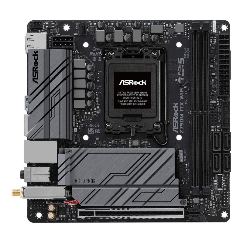 ASRock Płyta główna Z790M-ITX WIFI S1700 2DDR5 HDMI M.2 mITX… | PartsPC.pl