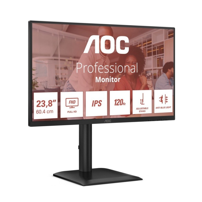 Monitor AOC 23,8" 24E4U IPS FHD 120Hz HDMI DP VGA HUB głośni… | PartsPC.pl