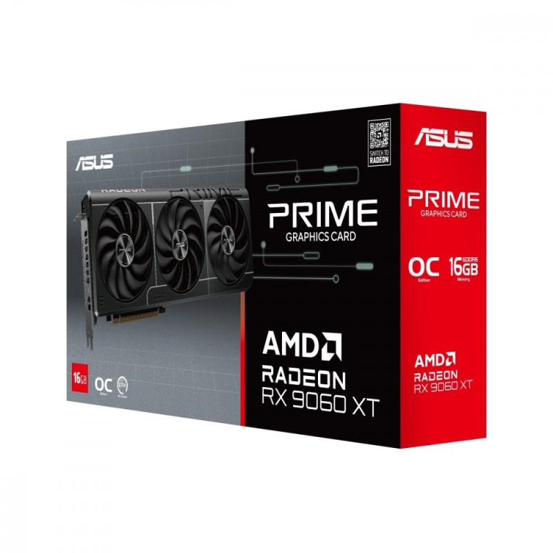 Karta VGA Asus Prime Radeon RX 9060 XT OC 16GB GDDR6 128bit … | PartsPC.pl