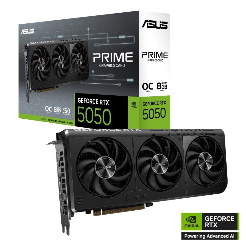 Karta VGA Asus GeForce RTX 5050 PRIME-RTX5050-O8G OC 8GB GDD… | PartsPC.pl