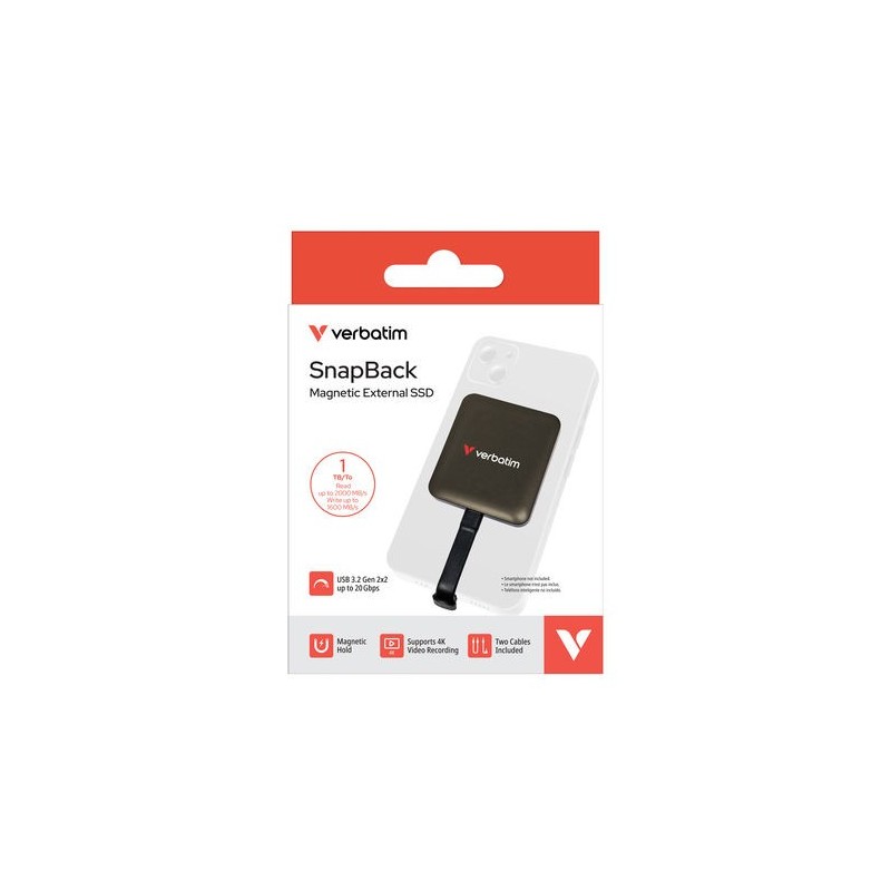 Verbatim Dysk zewnętrzny SnapBack Magnetic SSD Mocha MagSave… | PartsPC.pl