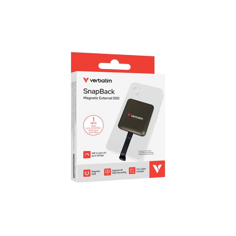 Verbatim Dysk zewnętrzny SnapBack Magnetic SSD Mocha MagSave… | PartsPC.pl