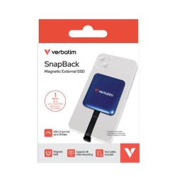 Verbatim Dysk zewnętrzny SnapBack Magnetic SSD Blue MagSave … | PartsPC.pl