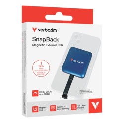 Verbatim Dysk zewnętrzny SnapBack Magnetic SSD Blue MagSave … | PartsPC.pl