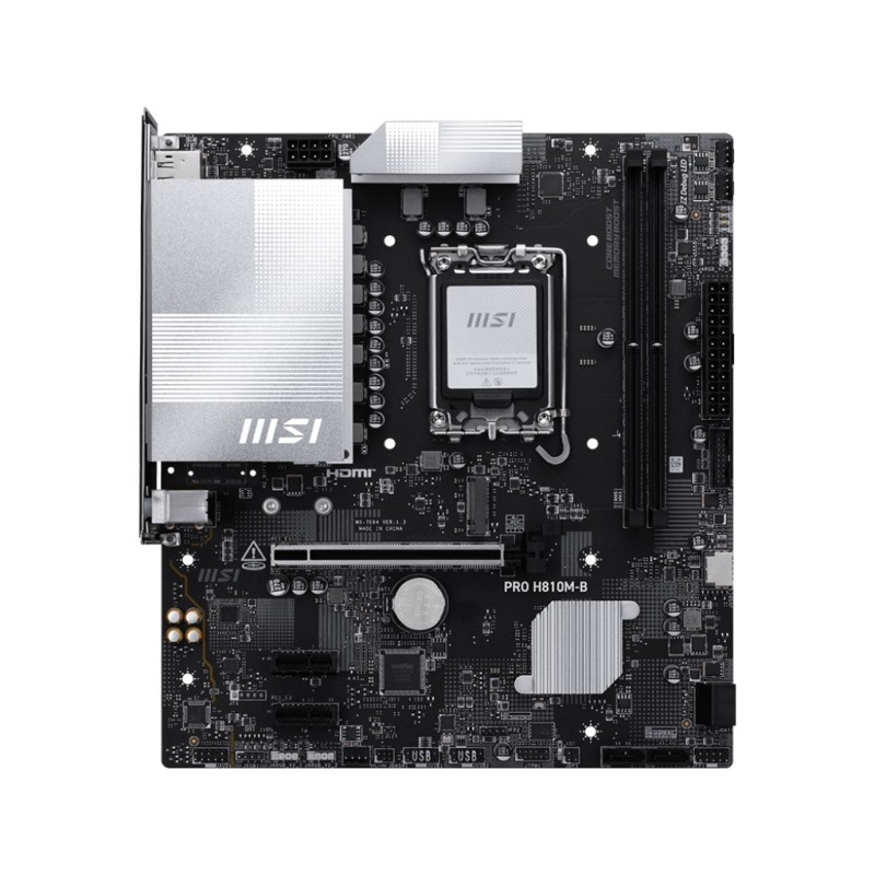 Płyta MSI PRO H810M-B /H810/DDR5/SATA3/M.2/USB3.1/PCIe5.0/s.… | PartsPC.pl
