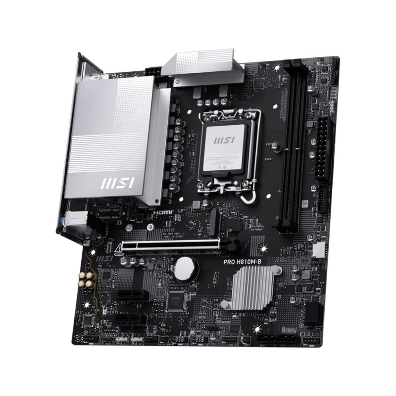 Płyta MSI PRO H810M-B /H810/DDR5/SATA3/M.2/USB3.1/PCIe5.0/s.… | PartsPC.pl