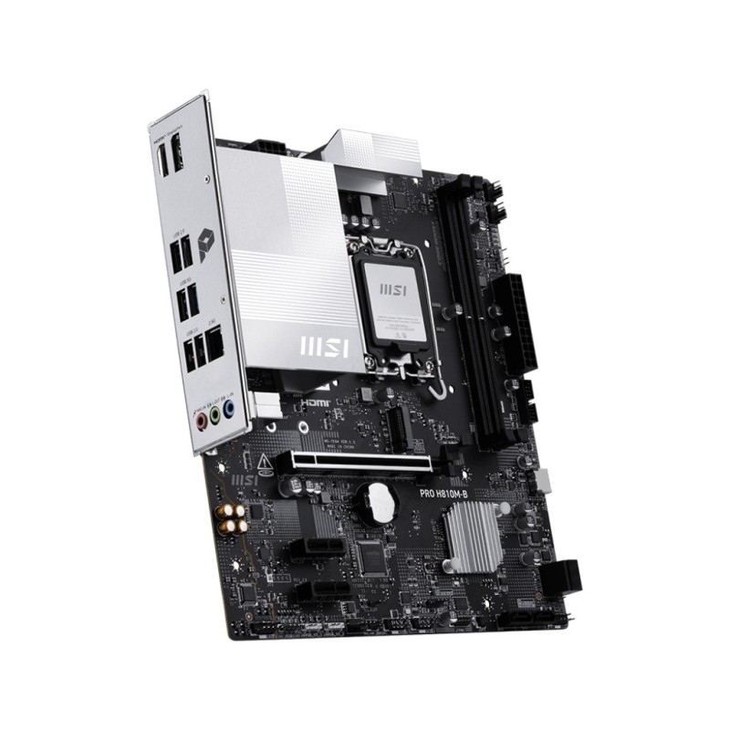 Płyta MSI PRO H810M-B /H810/DDR5/SATA3/M.2/USB3.1/PCIe5.0/s.… | PartsPC.pl