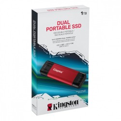 Kingston Dysk zewnętrzny SSD 1TB DualPortable USB-A/C 3.2 Ge… | PartsPC.pl