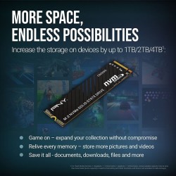 PNY Dysk SSD 1TB M.2 2280 PCi5.0 M280CS3250-1TB-TB | PartsPC.pl