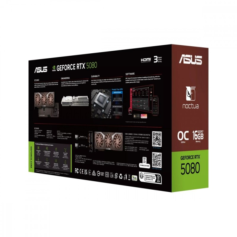 Karta VGA Asus GeForce RTX 5080 RTX5080-O16G-NOCTUA OC... | PartsPC.pl