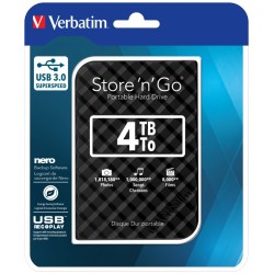 Dysk zewnętrzny Verbatim 4TB 2.5" Store 'n' Go czarny USB 3.… | PartsPC.pl