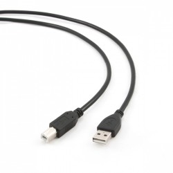 Gembird Kabel USB 2.0 typu AB AM-BM 1.8m czarny | PartsPC.pl