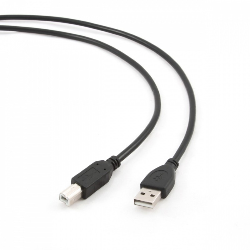 Gembird Kabel USB 2.0 typu AB AM-BM 1.8m czarny | PartsPC.pl