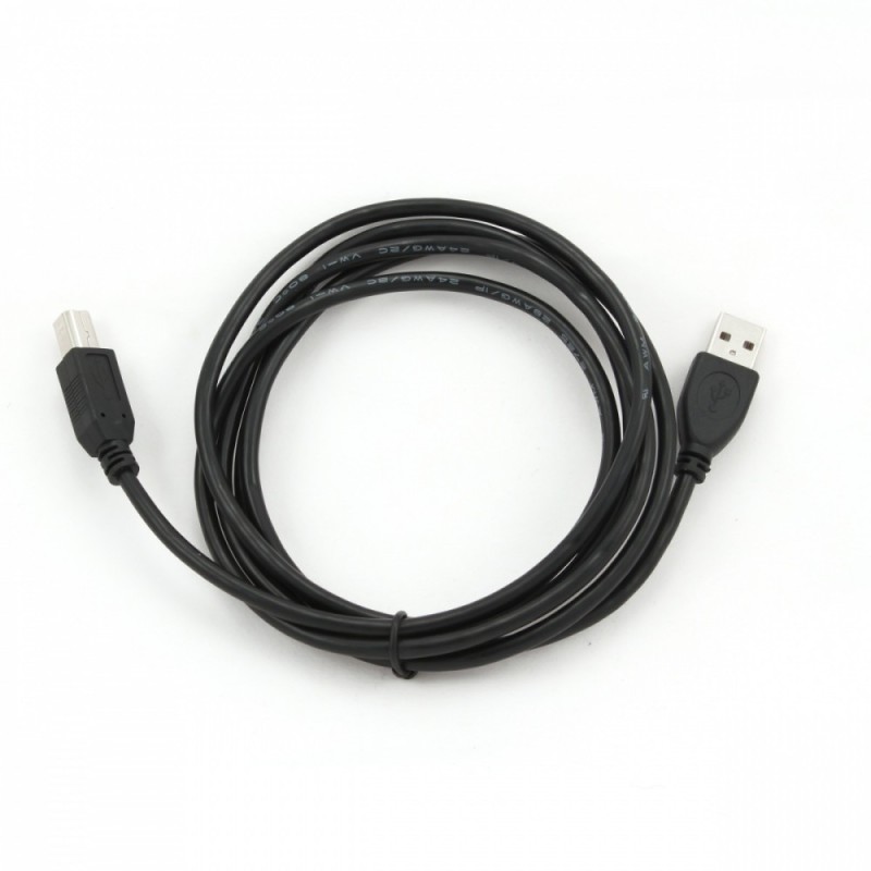 Gembird Kabel USB 2.0 typu AB AM-BM 1.8m czarny | PartsPC.pl