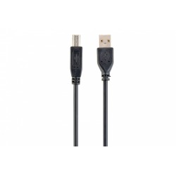 Gembird Kabel USB 2.0 typu AB AM-BM 1.8m czarny | PartsPC.pl