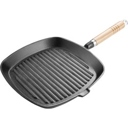 Patelnia żeliwna grillowa LT 1063, 24cm | PartsPC.pl