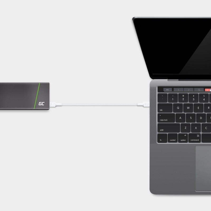 Kabel GC PowerStream USB-C do USB-C 30 cm, PD 60W, QC 3.0, b… | PartsPC.pl