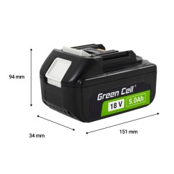 Bateria do Makita LXT 18V 5Ah zamiennik BL1850 | PartsPC.pl