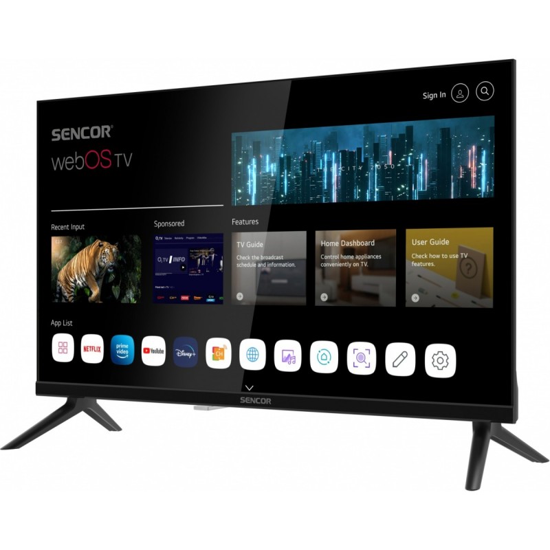 Sencor Telewizor 24 cale SMART webOS LG DVB-T/T2/C/S/S2 BT5 | PartsPC.pl