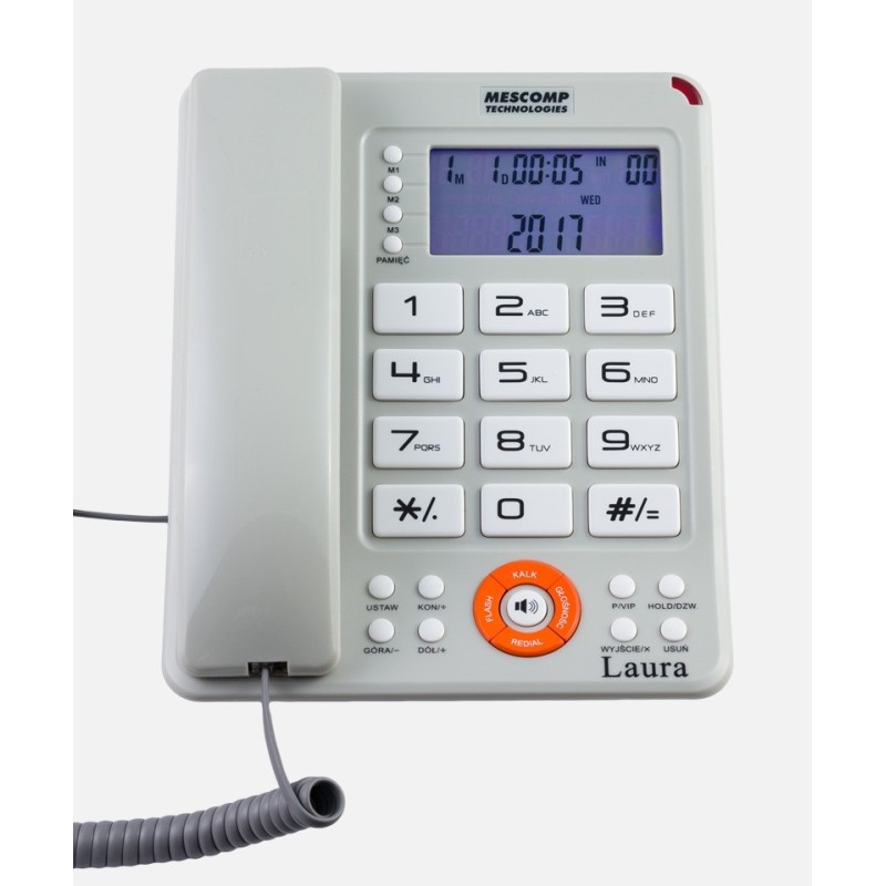Telefon przewodowy Mescomp MT-816 Laura | PartsPC.pl
