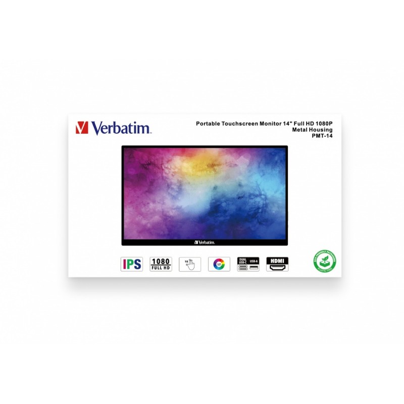 Verbatim Przenośny Monitor dotykowy PMT-14 Full HD | PartsPC.pl
