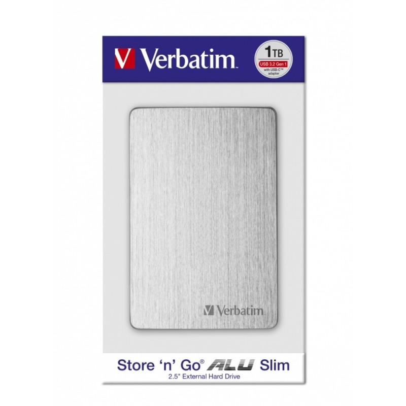Dysk zewnętrzny Verbatim 1TB Store 'n' Go Alu Slim 2.5" (6,3… | PartsPC.pl
